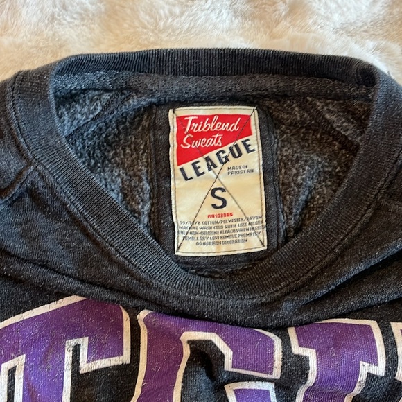 TCU women’s small Triblend Sweats League pullover - Picture 2 of 3